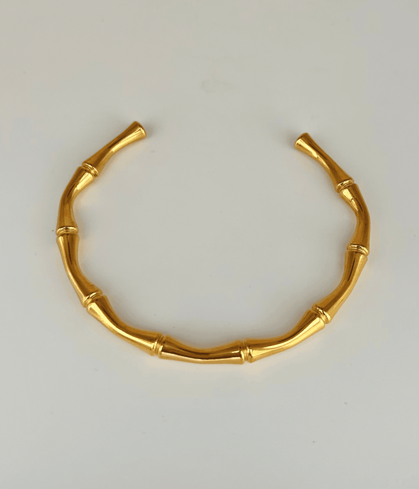 Adjustable bangle-Bamboo Gold