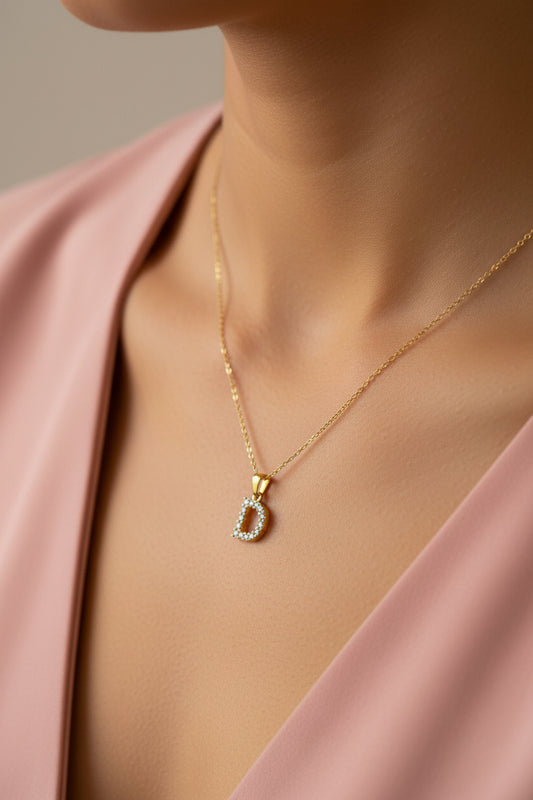 D letter pendant