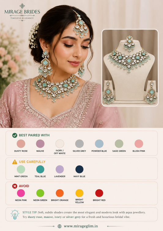 Aqua Royale Statement Choker Set