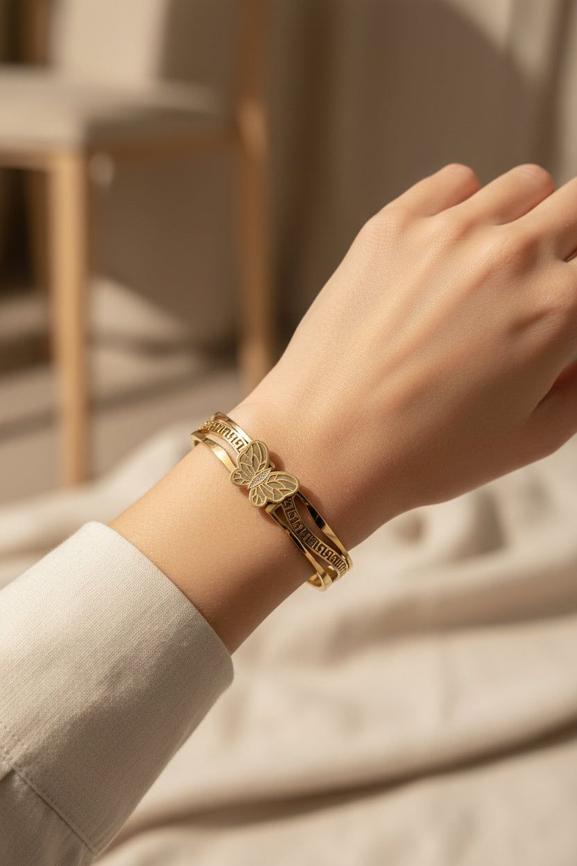 Butterfly bangle