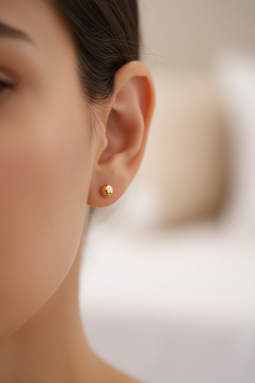 Bead Stud Earring