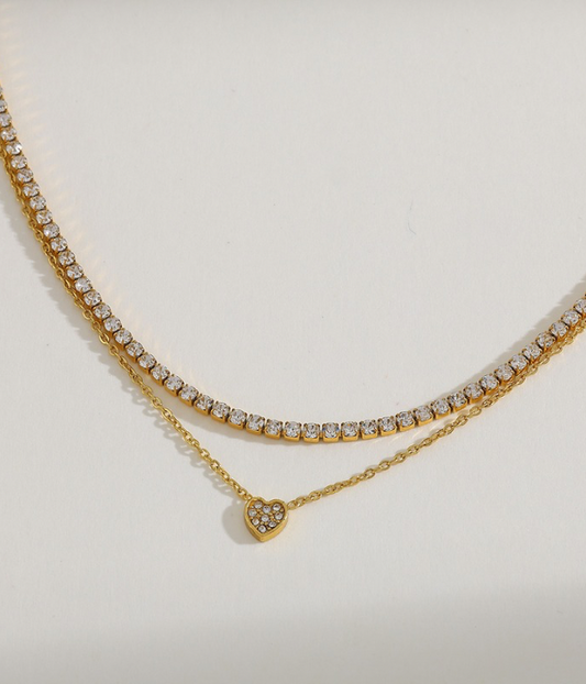 Double layer necklace