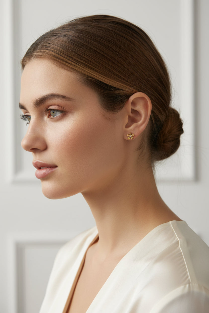 Flower earrings