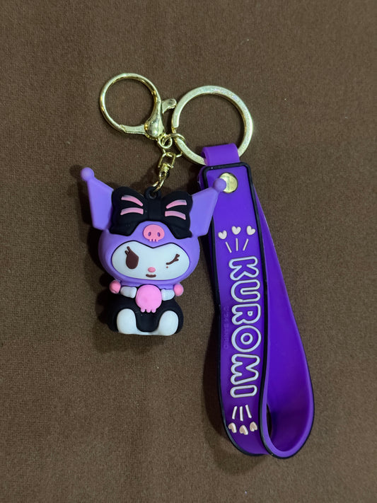 Kuromi Goth-Loli Edition Keychain/Bagcharms