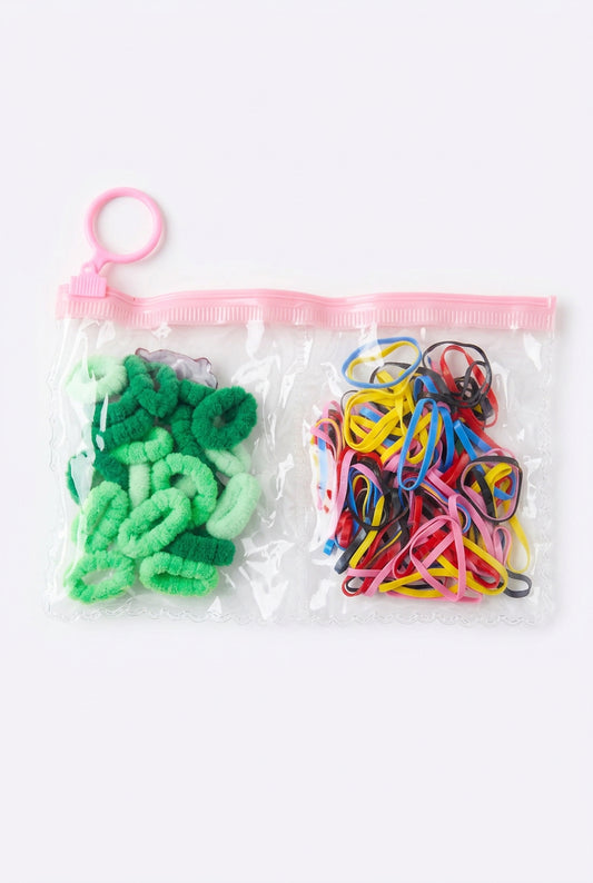 Green color hair accessories