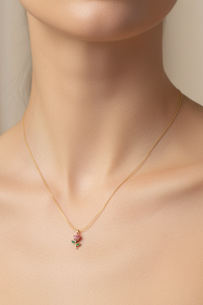 Tulip Flower necklace