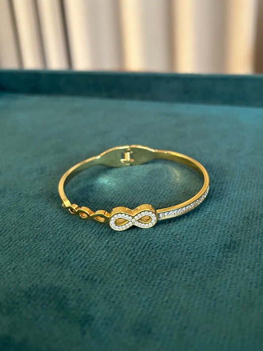 Golden Infinity with stone bangle
