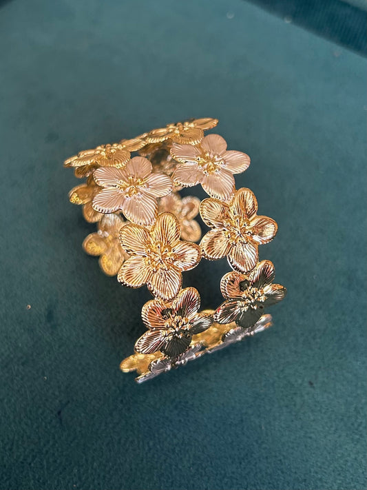 Floral Cuff bangle