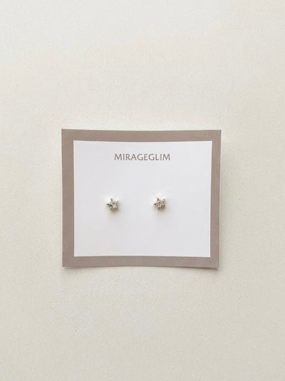 Star Crystal Stud Earrings