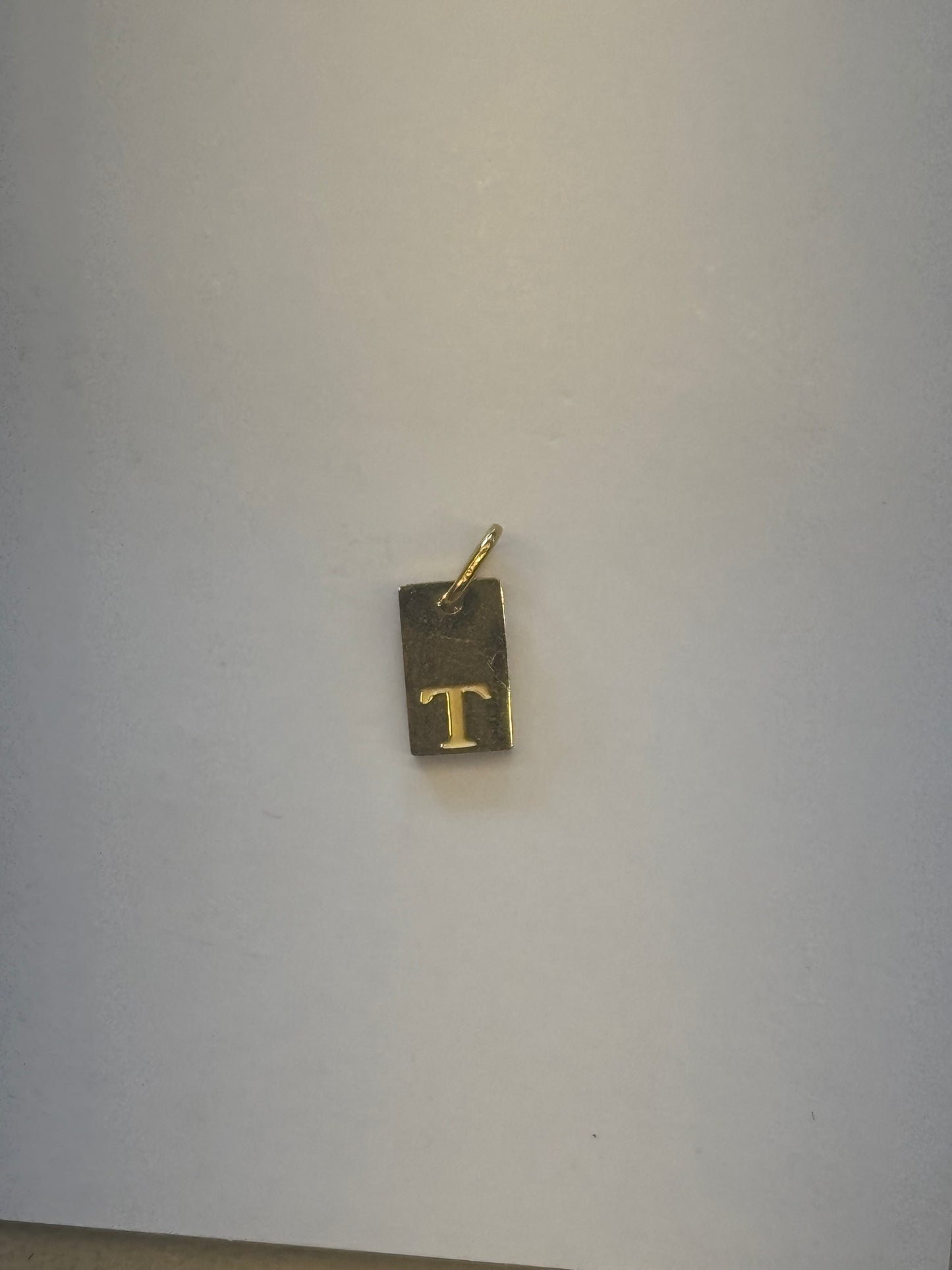 T letter charm