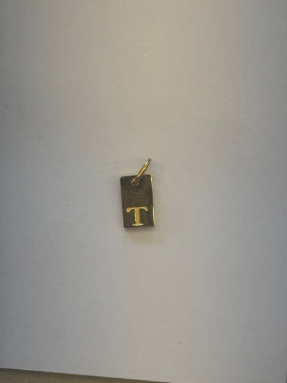 T letter charm