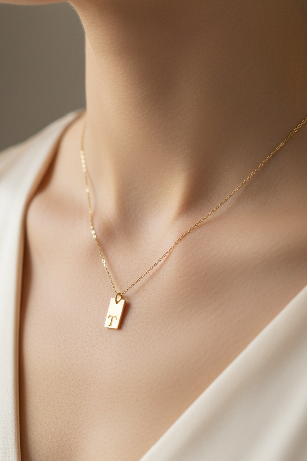 T letter charm