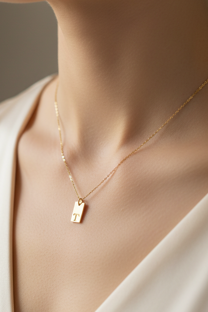 T letter charm