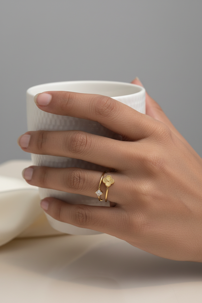 Clover ring