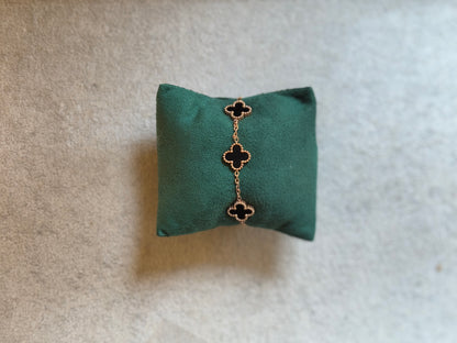 Double side Clover Red/Black Bracelet RG