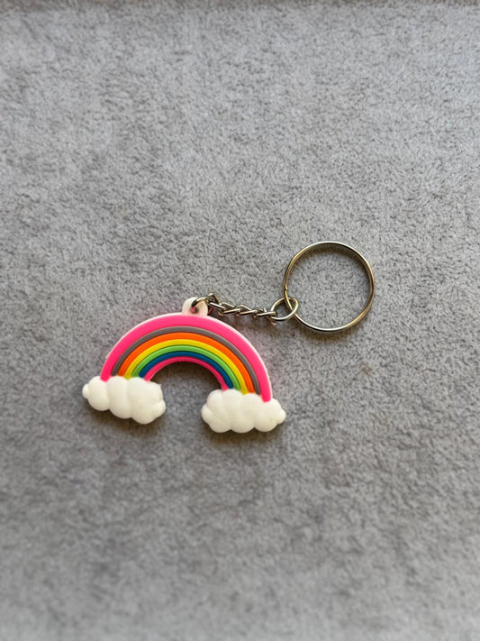 Rainbow Cloud Keychain