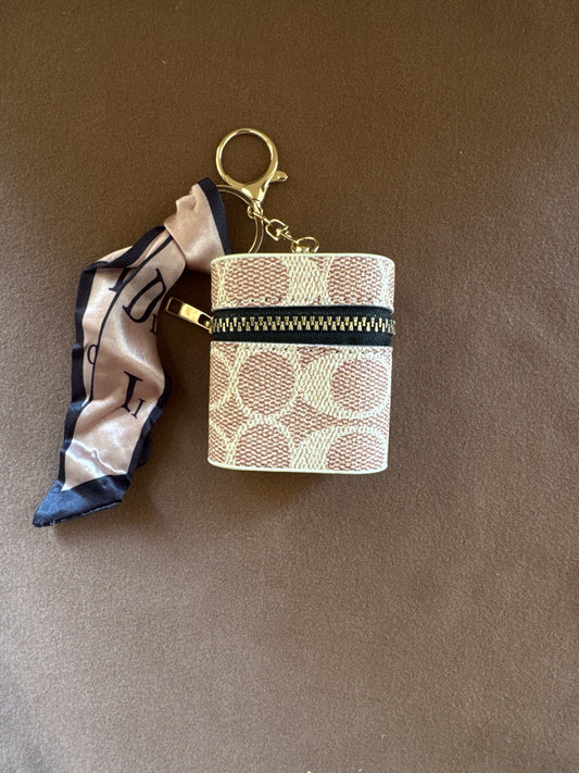 Mini Cylinder Case with Ribbon Charm(O)