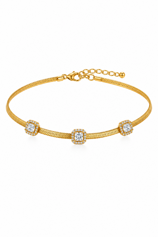 Luna anklet pair