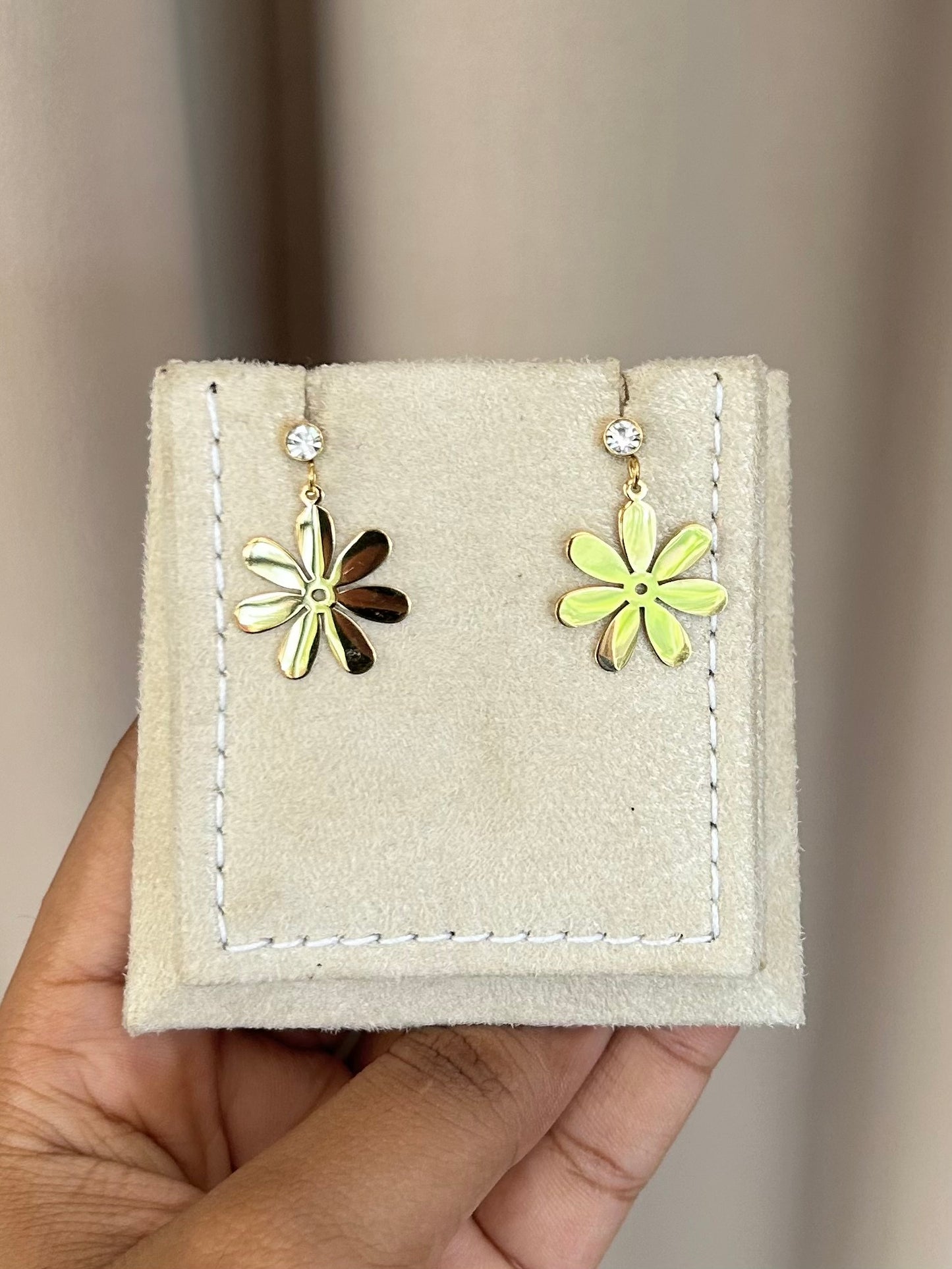 Gilded Bloom Drop Earring