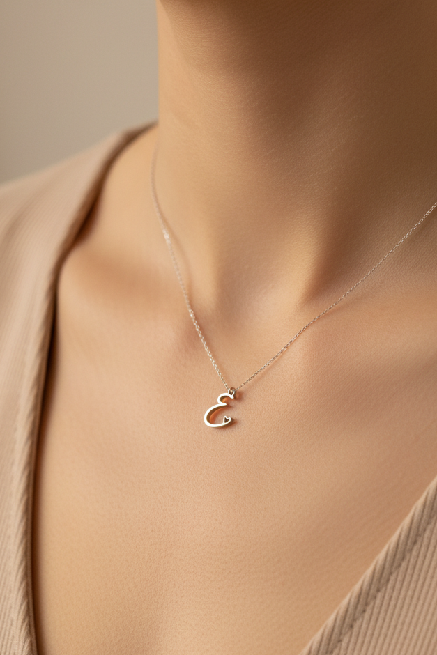 E letter charm
