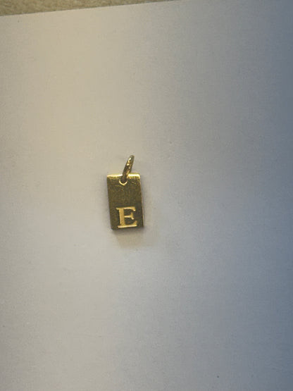E letter charm