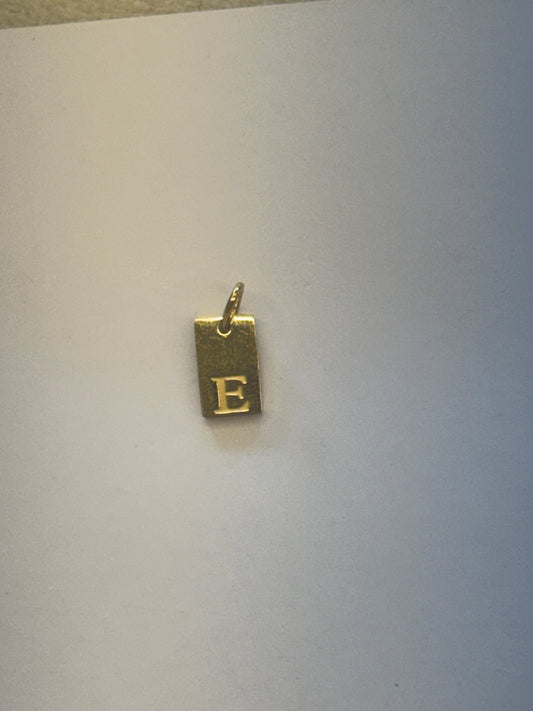 E letter charm