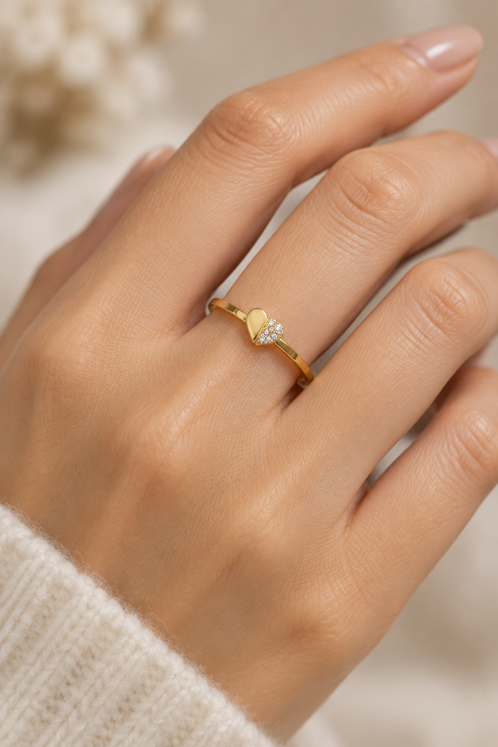 Heart Stackable ring