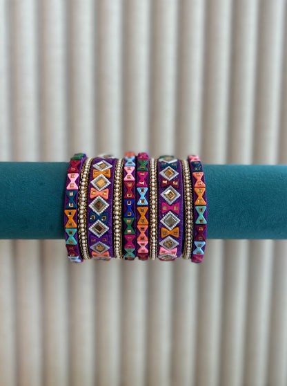 Rangoli bangle set (2*8)