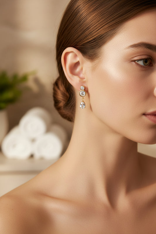 Stone earring