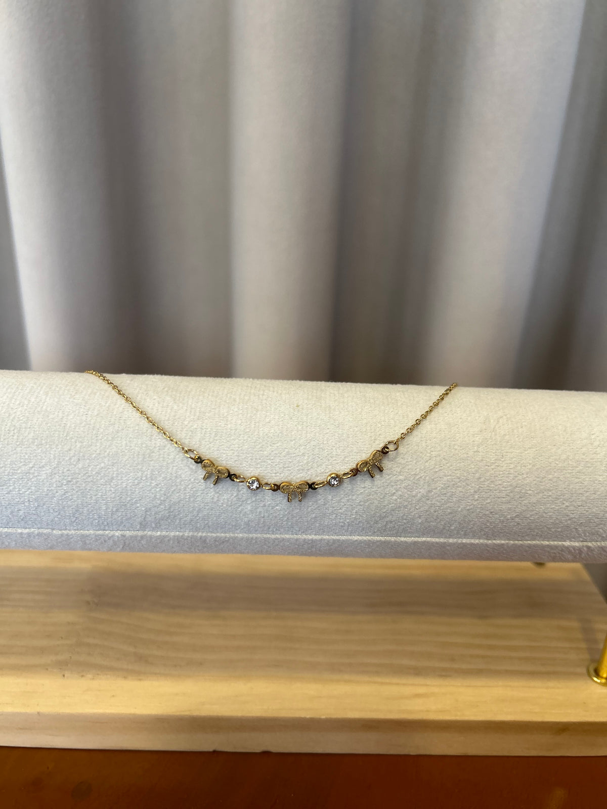 Bow anklet pair