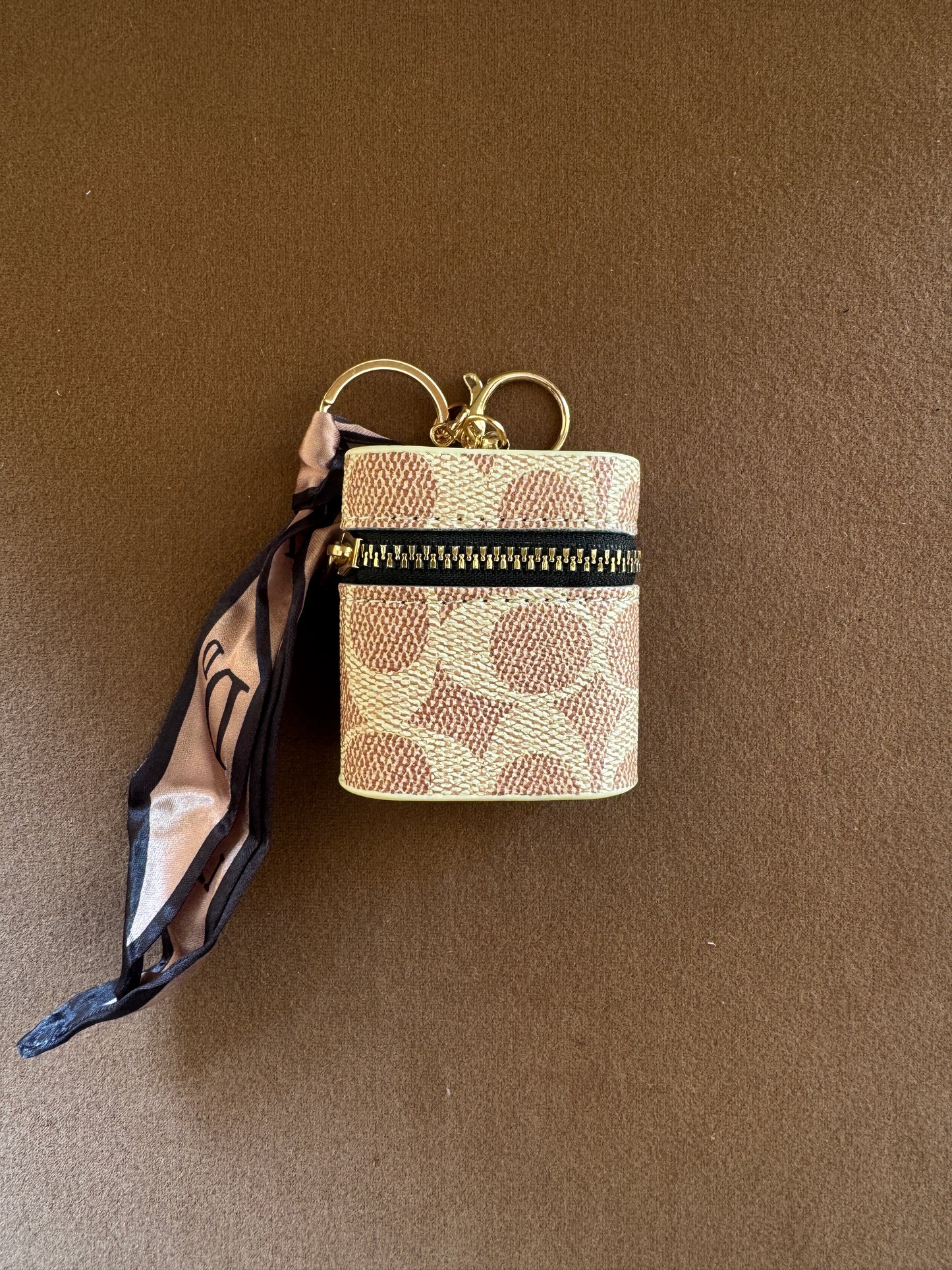 Mini Cylinder Case with Ribbon Charm(C)