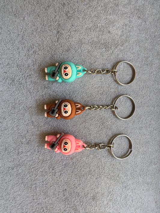 Labubu with gitar keychain