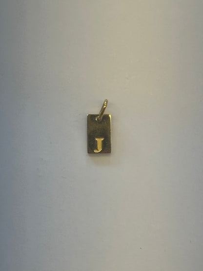 J letter charm