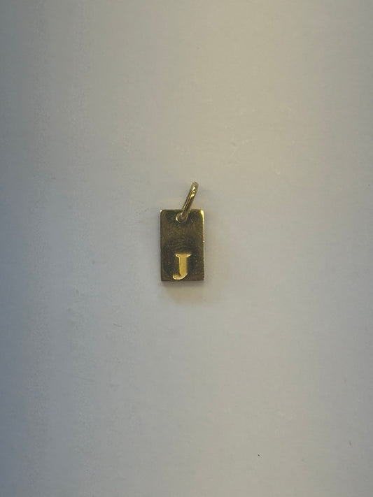 J letter charm