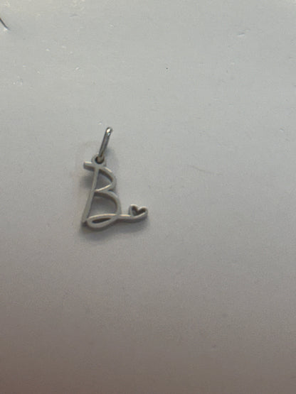 B letter charm