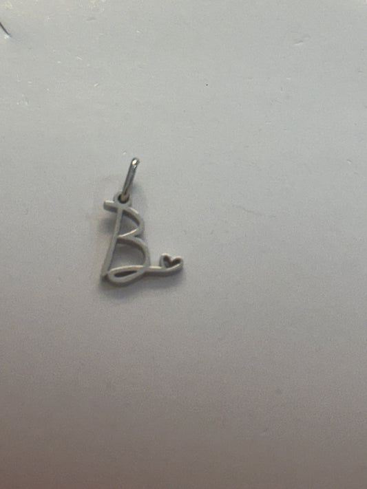 B letter charm