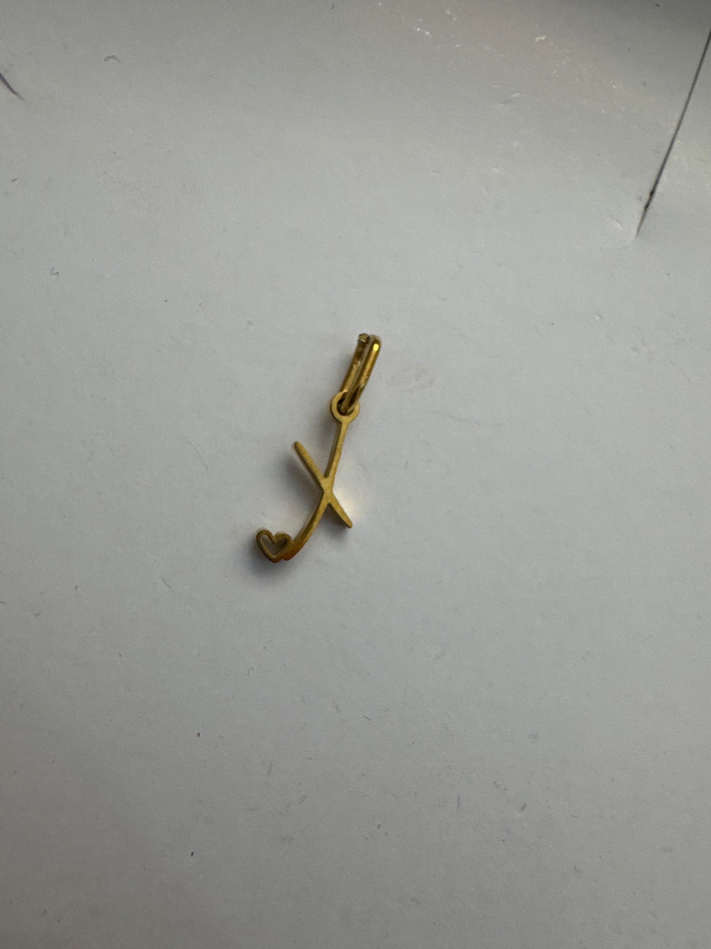 X letter charm