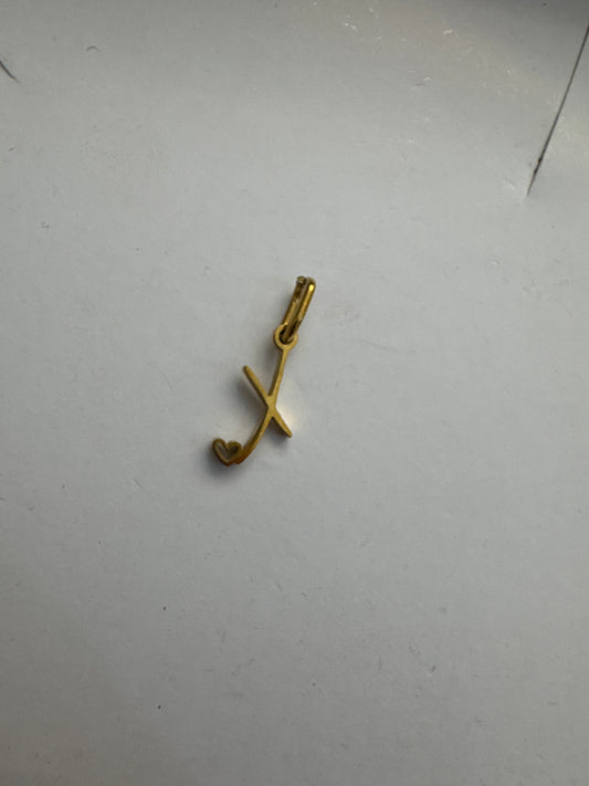 X letter charm