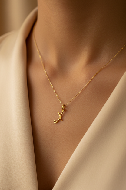 X letter charm