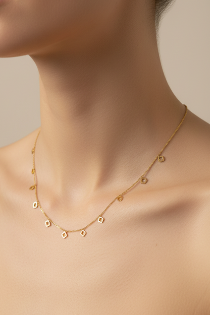 Clover charm necklace