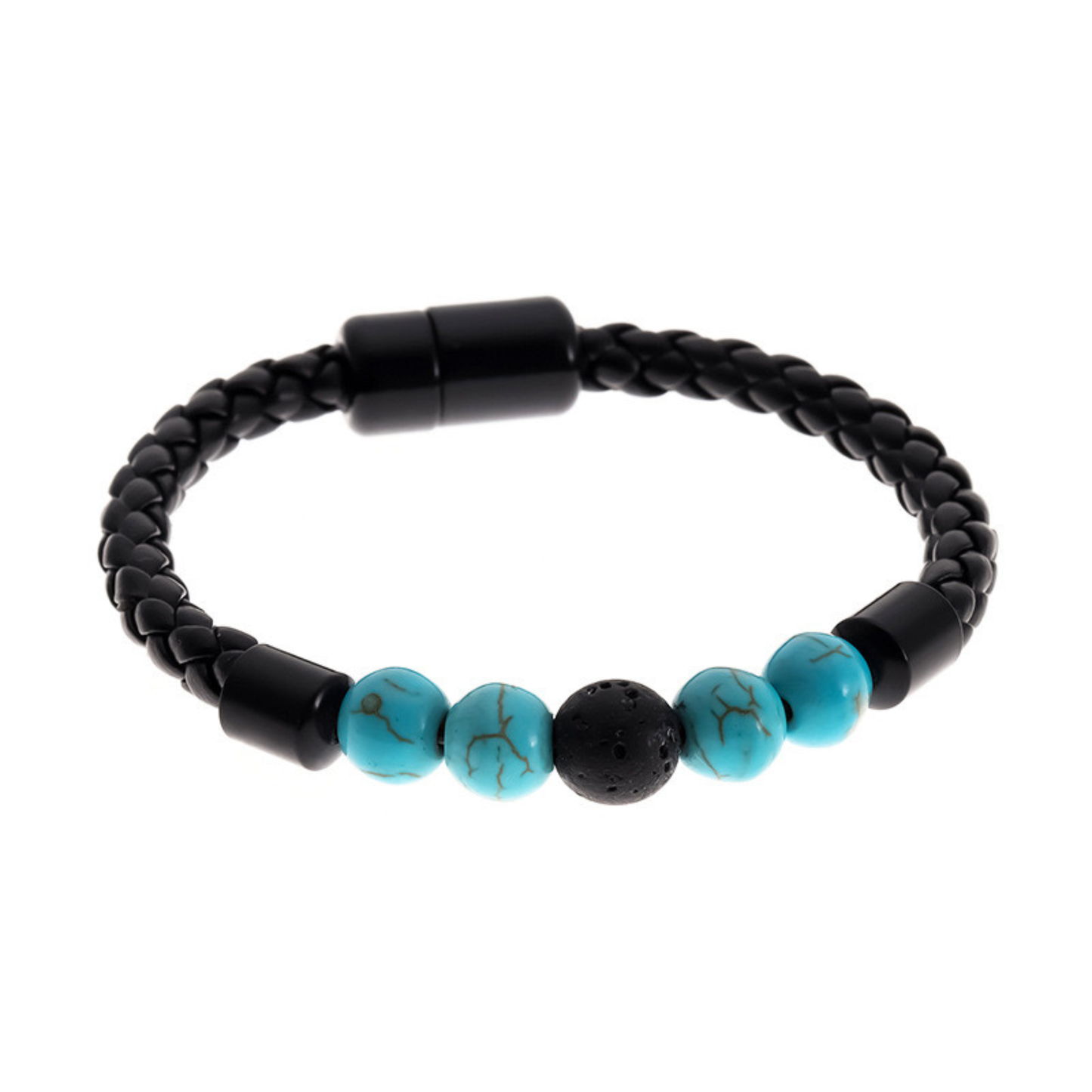 Turquoise volcanic rock bracelets