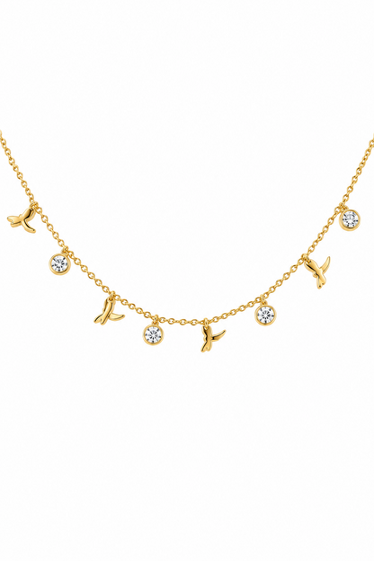 Charm anklet pair