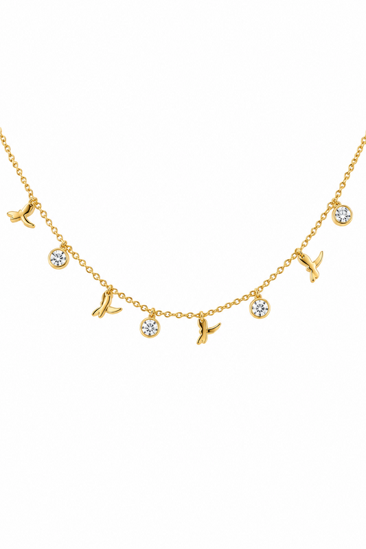 Charm anklet pair