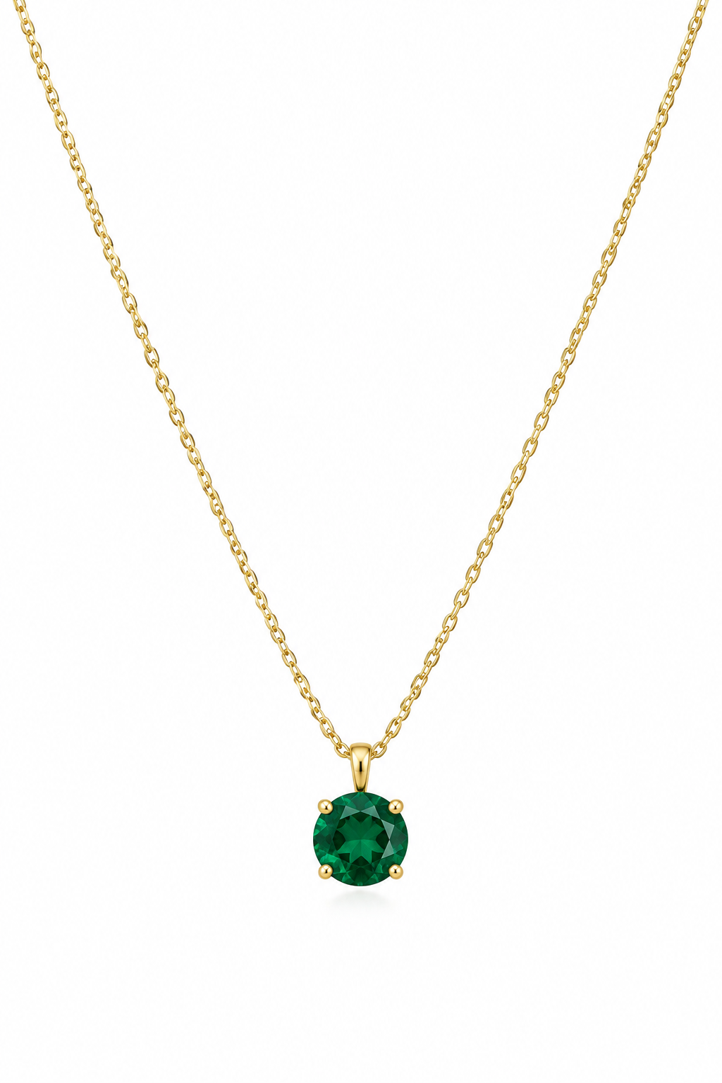 Green stone necklace