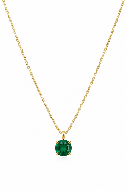 Green stone necklace