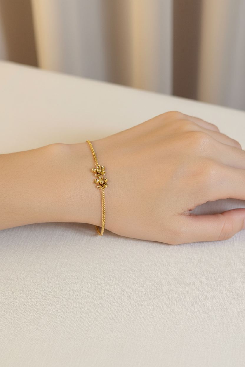 Dual Bloom Crystal Bracelet