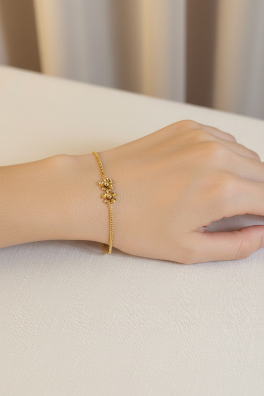 Dual Bloom Crystal Bracelet