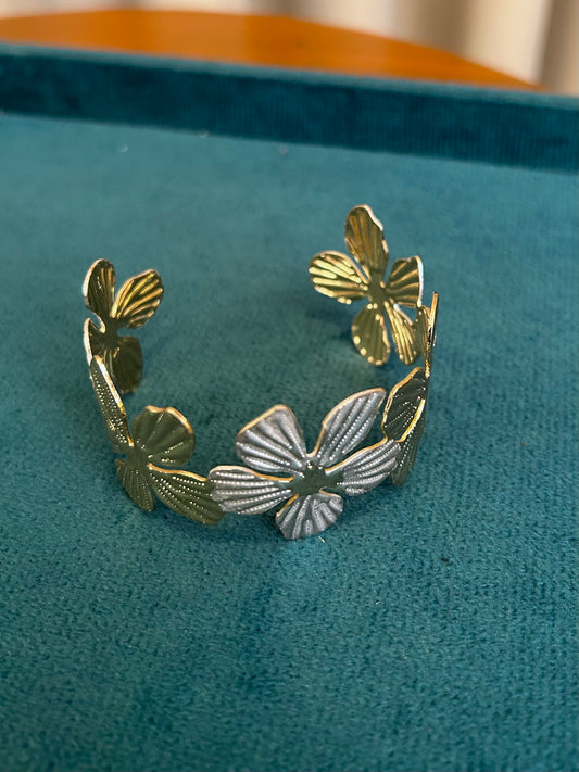 Floral Cuff bangle