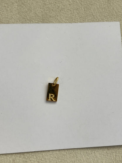 R letter charm