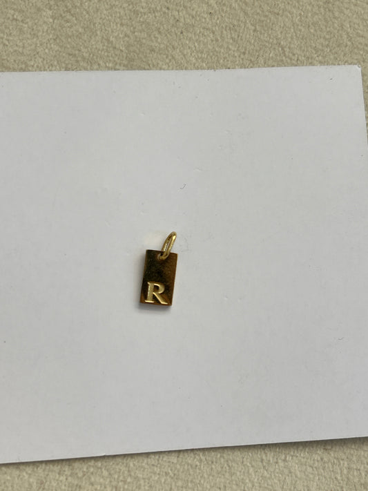 R letter charm